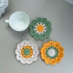 Cute Ins Small Flower Coaster Placemat Crochet Heat Proof Mat - Image 4