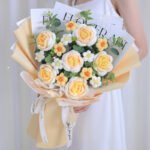 Knitted Wool Bouquet Woven Sunflower Flower Finished Product - Image 6