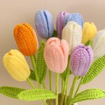 Hand Crochet Tulip Immortal Flower - Image 2