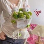 Rabbit Lamb Wheat Doll Bridal Bouquet - Image 4