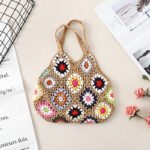 Handmade Crochet Weave Vintage Hollow Bag - Image 7