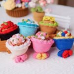 Hand-woven Diy Crossdressing Bridal Doll Wool Crochet Bouquet - Image 4