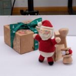 Children's Santa Claus Moose Crochet Rattle Doll Set - Image 3