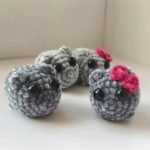 Cute And Minimalist Hamster Crochet Doll Keychain