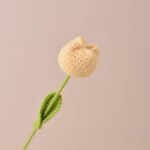 Finished Handmade Crochet Tulip Fake Flower Simulation - Image 8