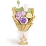 Creative Hand Weaving Knitted Finished Product Wool Flowers Bridal Bouquet - Image 8