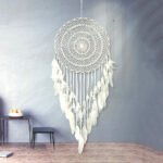 Creative Crochet Dreamcatcher Feather Wind Chime Charms - Image 5