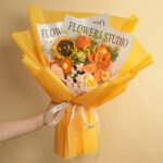 Knitted Wool Bouquet Finished Product - Image 3